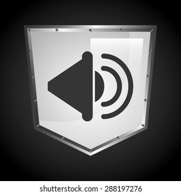 sound icon design, vector illustration eps10 graphic 