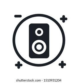 sound icon design vector in the white background