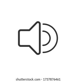 Sound icon design. Website, user interface or application icon. Vector illustration.
