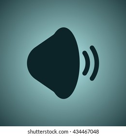 Sound Icon, flat design style