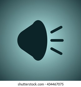 Sound Icon, flat design style