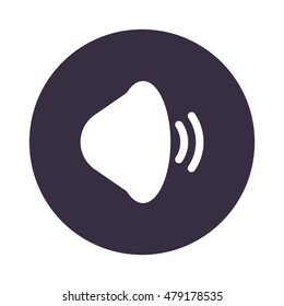 Sound Icon, flat design style