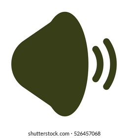 Sound Icon, flat design style