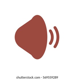 Sound Icon, flat design style