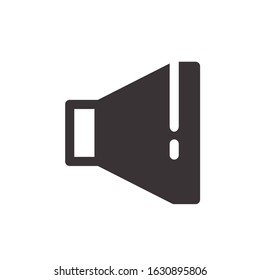 sound icon flat outline glyph interface 