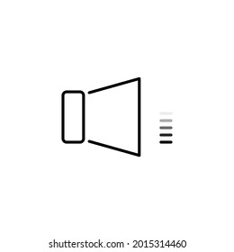 Icono de sonido Ilustración de vectores planos