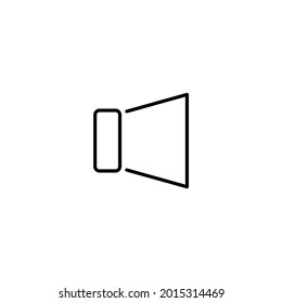 Sound Icon Flat Vector Illustration