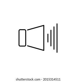 Sound Icon Flat Vector Illustration