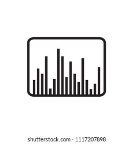 Sound icon flat vector template design trendy