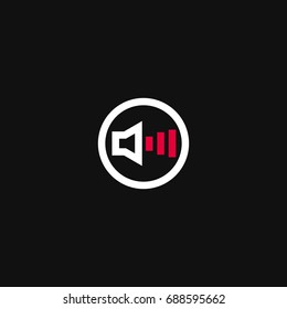 Sound icon. Icon for graphics and web design.