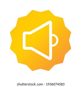 sound icon. sound illustration. Flat vector icon. can use for, icon design element, ui, web,app.