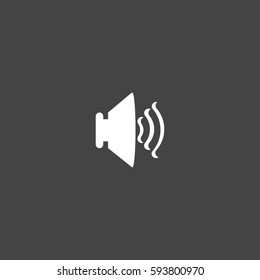 Sound icon illustration isolated vector sign symbol