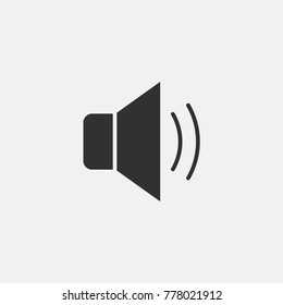 Sound icon illustration isolated vector sign symbol