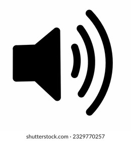 Sound icon illustration. sound logo vector design. suitable for versatile content