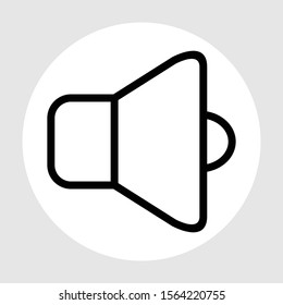 Sound icon isolated on background
 