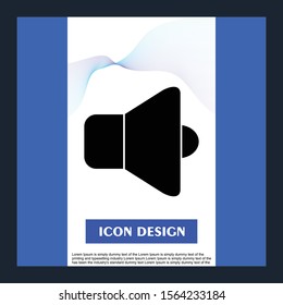 Sound icon isolated on background
 
