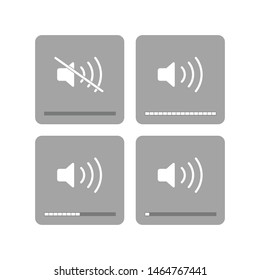 Sound Icon Isolated On White Background. Volume Symbol Modern, Simple, Vector, Icon For Website Design, Mobile App, Ui. Vector Illustration