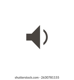 Sound icon logo flat vector design