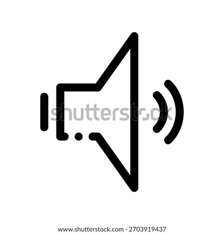 Sound Icon, Normal Volume, Isolated, Flat
