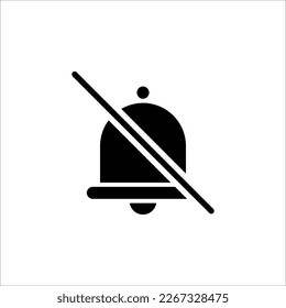Icono de sonido - Icono de apagado diseño de vectores de sonido Símbolo de estilo plano, altavoz de botones silenciado aislado en fondo blanco