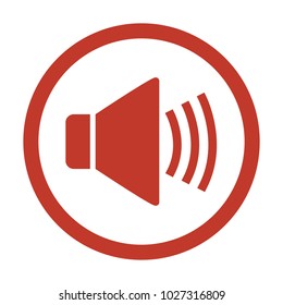 Sound Icon on white background. Vector illustration