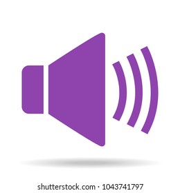 Sound Icon on white background. Vector illustration