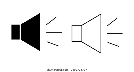 icono de sonido sobre fondo blanco