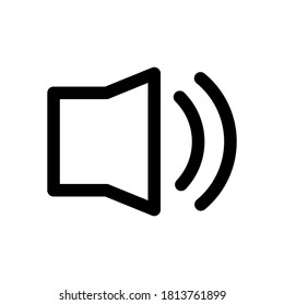 Sound Icon Outline Style Vector Your Stock Vector (Royalty Free ...