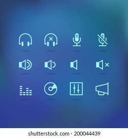 Sound icon set