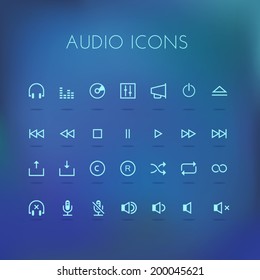 Sound icon set