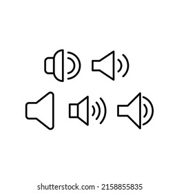 Sound Icon Set Vector Symbol Design Illustration