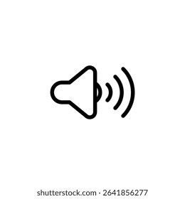 Sound icon. sign for mobile concept and web design. vector illustration