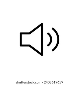 Icono de sonido simple vector ilustración perfecta