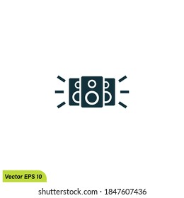 sound icon speaker symbol illustration simple design element vector logo template