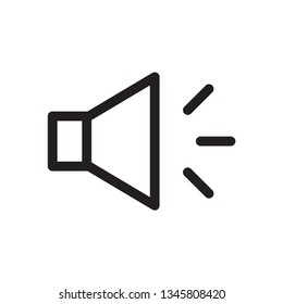 sound icon, speaker icon in trendy flat style 