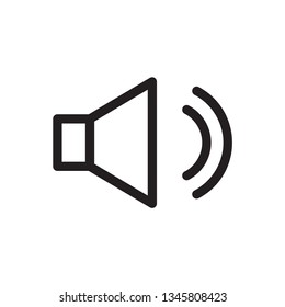 sound icon, speaker icon in trendy flat style 