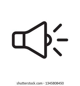sound icon, speaker icon in trendy flat style 