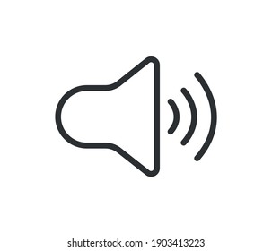 Sound Icon, Speaker vector icon.