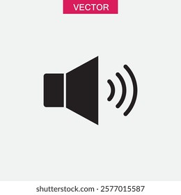 Sound icon, speaker icon. vector music volume symbol trendy style illustration for web and app..eps