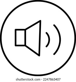 icono de sonido, vector de stock, logotipo aislado en fondo blanco..eps
