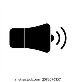 Sound Icon Symbol isolated white background. vector illustration. color editable.