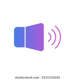 Un ícono de sonido que a menudo se usa en varios diseños, incluidos App, Sitios web y dispositivos electrónicos. Este símbolo representa el audio, el sonido o la voz en general.