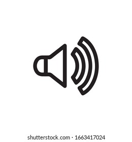 Sound Icon trendy and modern placeholder symbol for logo, web, app, UI.