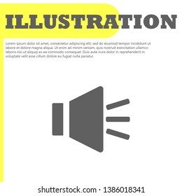 Sound icon vector. 