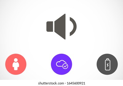 Sound icon vector  