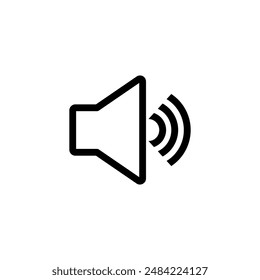Sound icon vector. Audio icon. Volume icon.