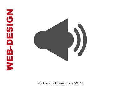 Sound Icon Vector, author portfolio web-design
