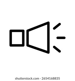 Símbolo de audio de diseño de Vector de icono de sonido.