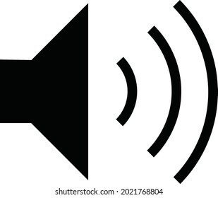 Icono de sonido. Ilustración de diseño de vectores con fondo blanco