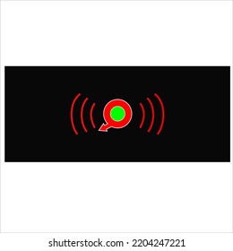 Sound, icon vector design template and illustration with editable stroke